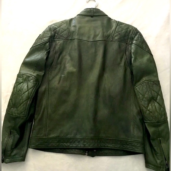 🇺🇸 Blauer luxurious café racer leather jacket. - Picture 2 of 14